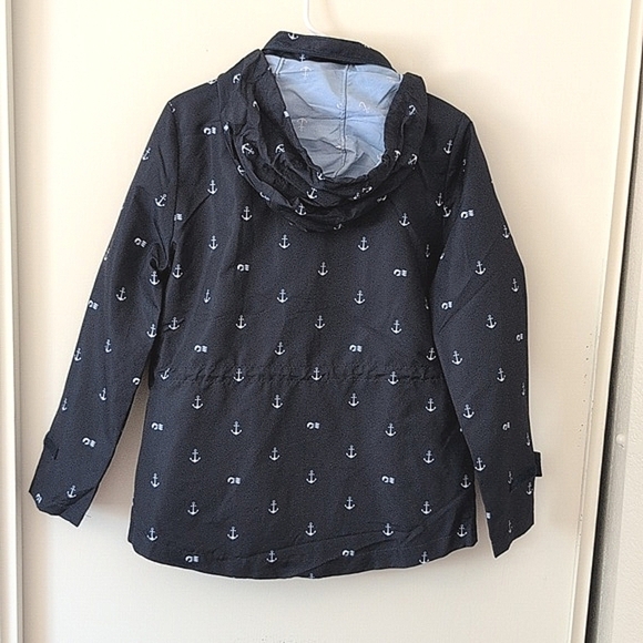 Princess Cruises Womens Small Raincoat Lightweight Jacket Blue Nautical Gorpcore - Picture 6 of 8